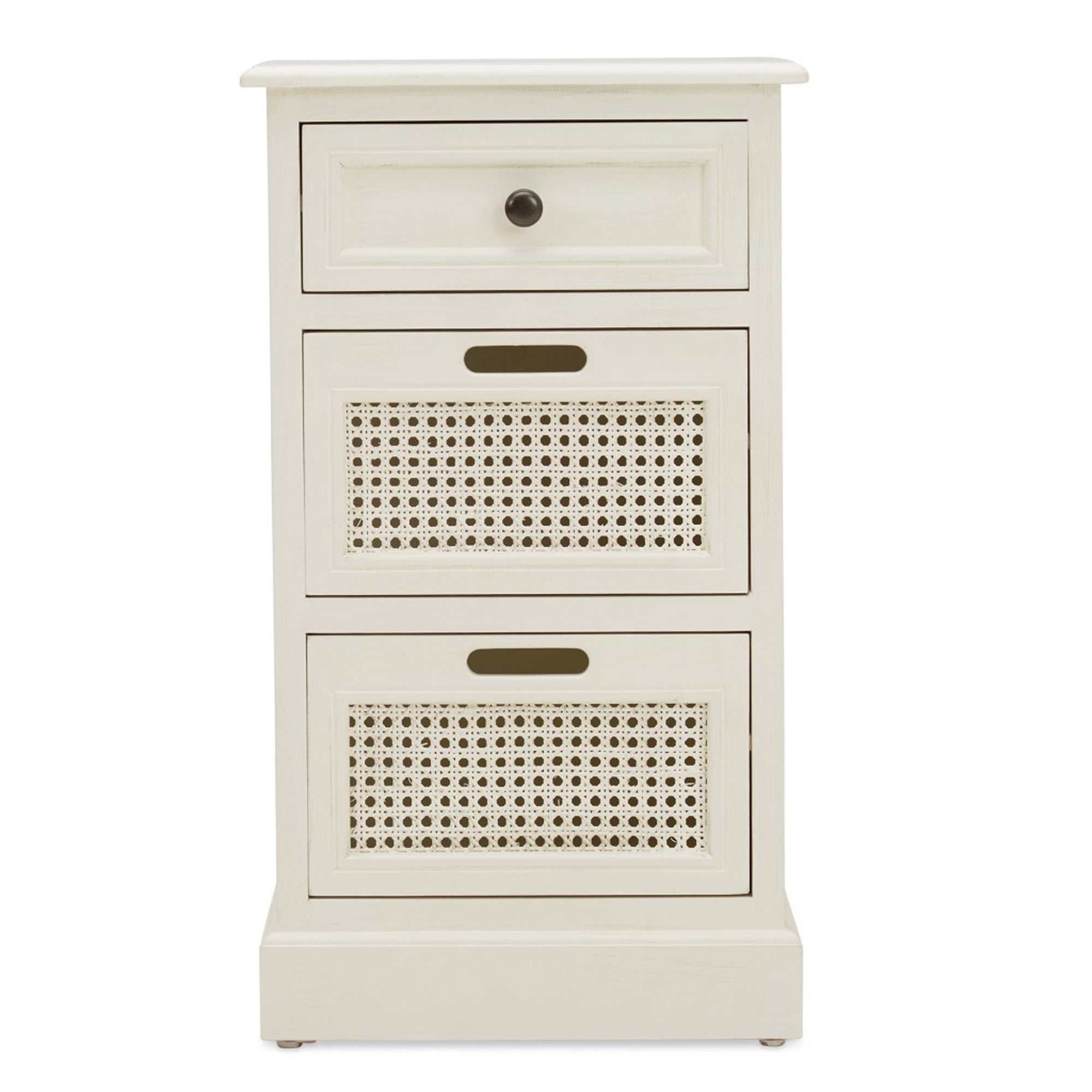 Lucy Cane 3 Drawer Bedside Table Natural (White) Price Comparisons | Compare The Build