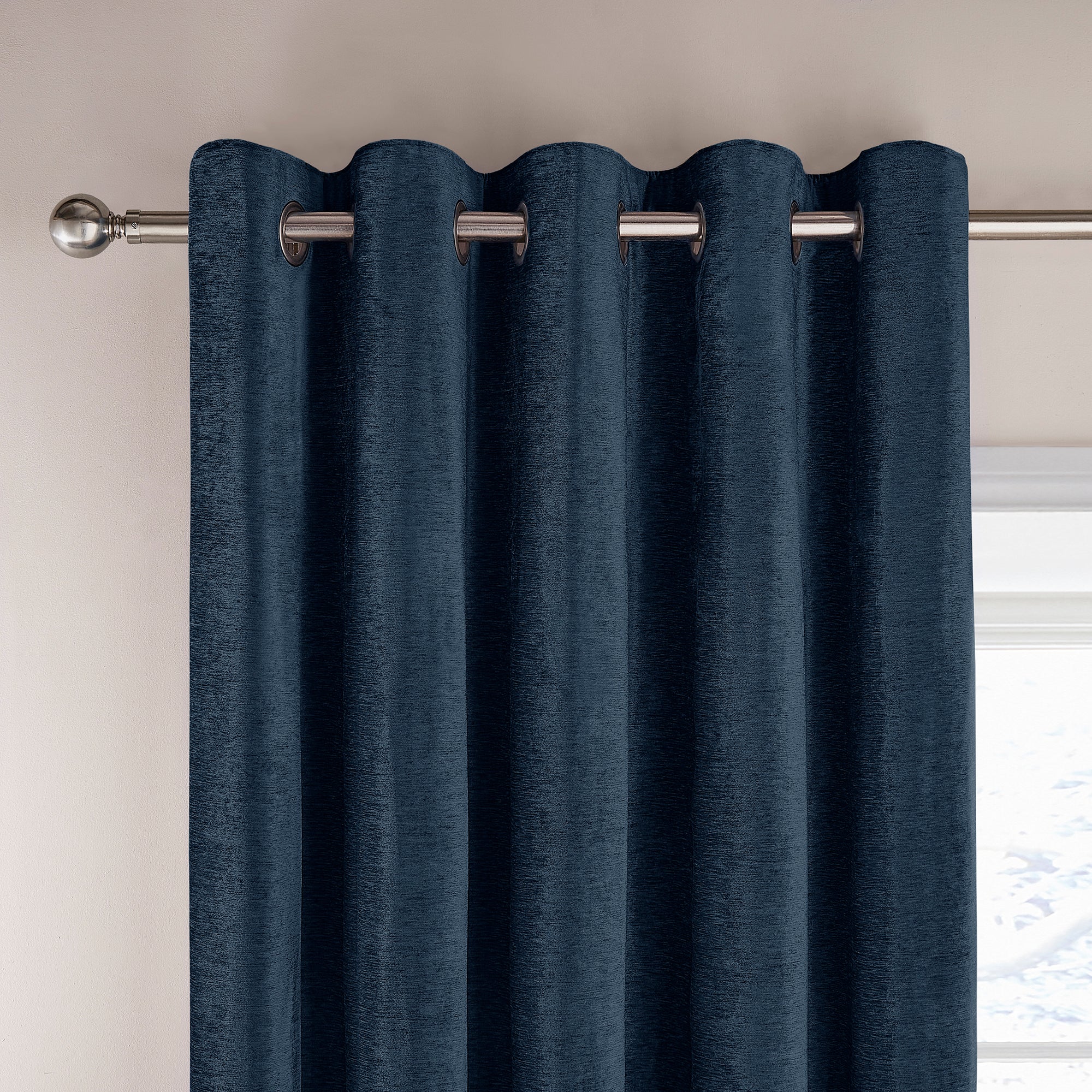 Dorma Lymington Navy Eyelet Curtains Navy (Blue) Price Comparisons | Compare The Build