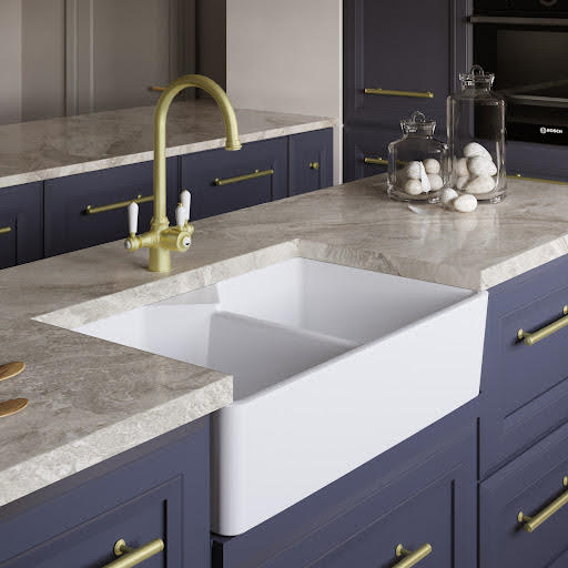 Park Lane Double Bowl Composite Belfast Kitchen Sink Price Comparisons | Compare The Build