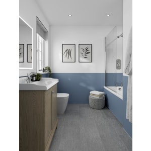 Multipanel Pure Hydrolock Misty Blue Shower Panel - 2400 x 1200 x 11mm Price Comparisons | Compare The Build