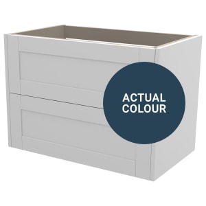 Duarti By Calypso Highwood 800mm Full Depth 2 Drawer Wall Hung Vanity Unit - Twilight Blue Price Comparisons | Compare The Build