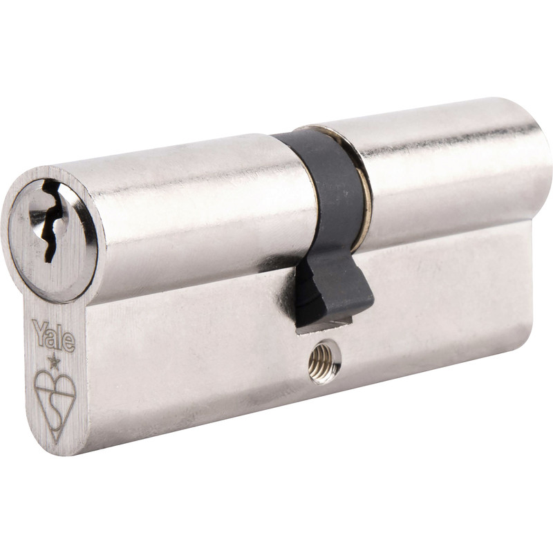 Yale 1 Star 6 Pin Double Euro Cylinder 30-10-30mm in Nickel Brass Price Comparisons | Compare The Build