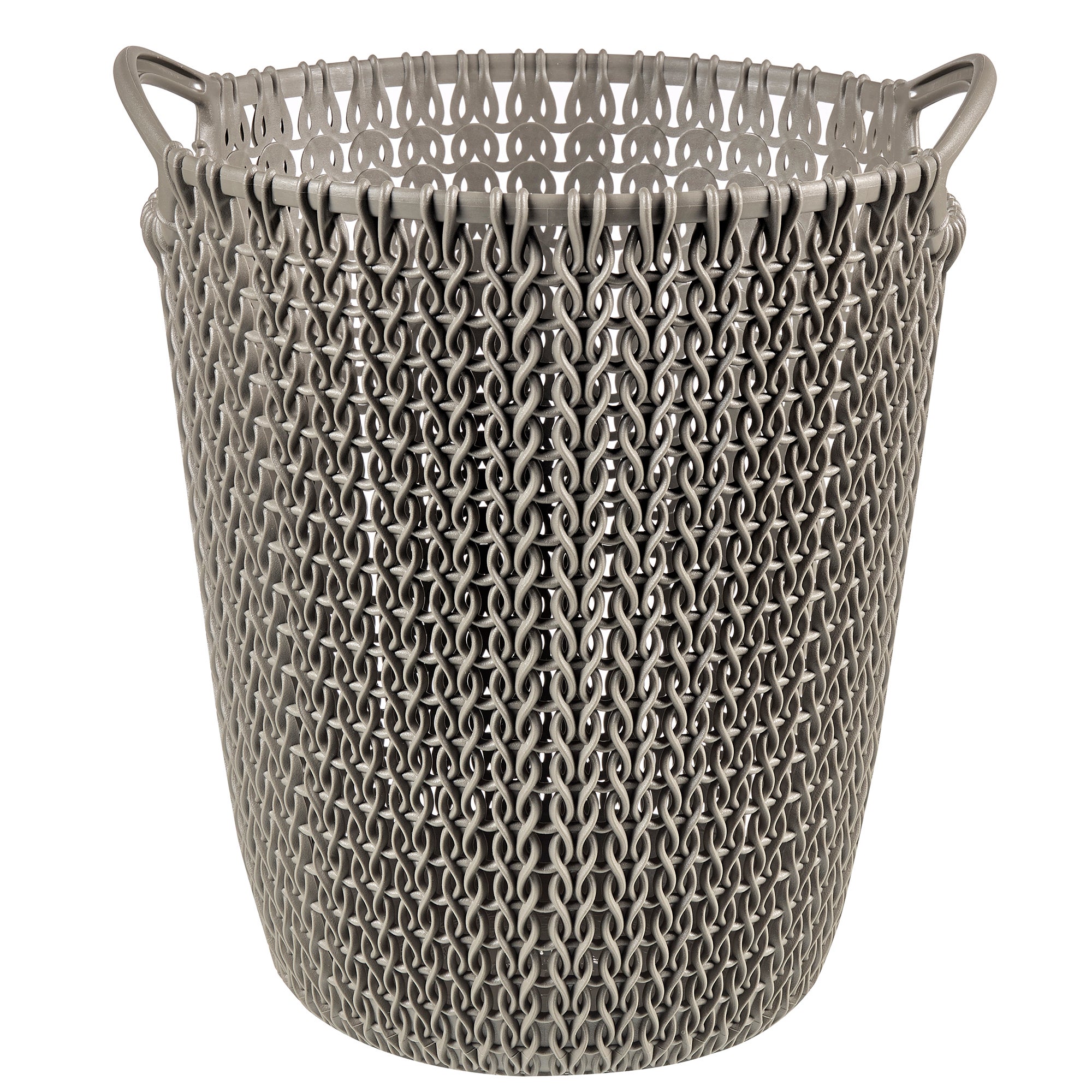 Curver Harvest Brown Knit Effect Plastic Circular Kitchen Bin, 7L Price Comparisons | Compare The Build