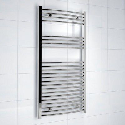 Kudox 381W Electric Silver Towel Warmer (H)1200mm (W)600mm Price Comparisons | Compare The Build