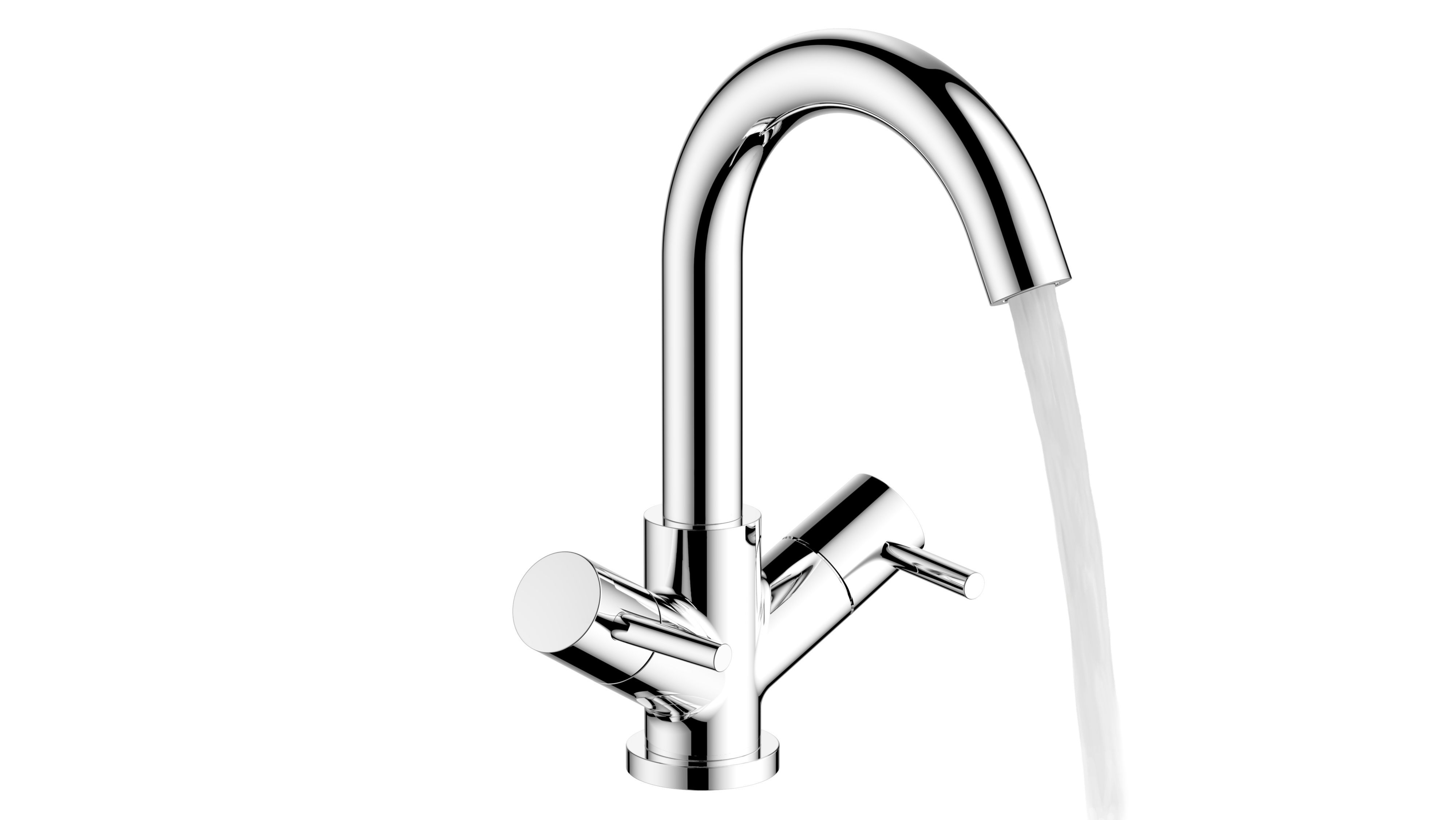 Cooke & Lewis Classic 2 Lever Basin Mixer Tap Price Comparisons | Compare The Build