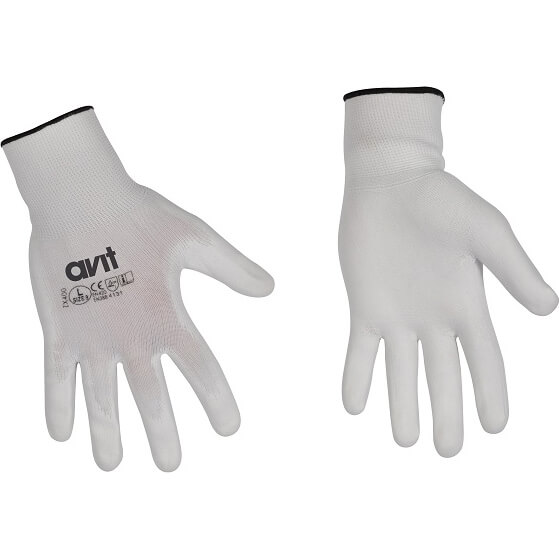 Avit Polyurethane Coated Gloves White L Pack of 1 Price Comparisons | Compare The Build