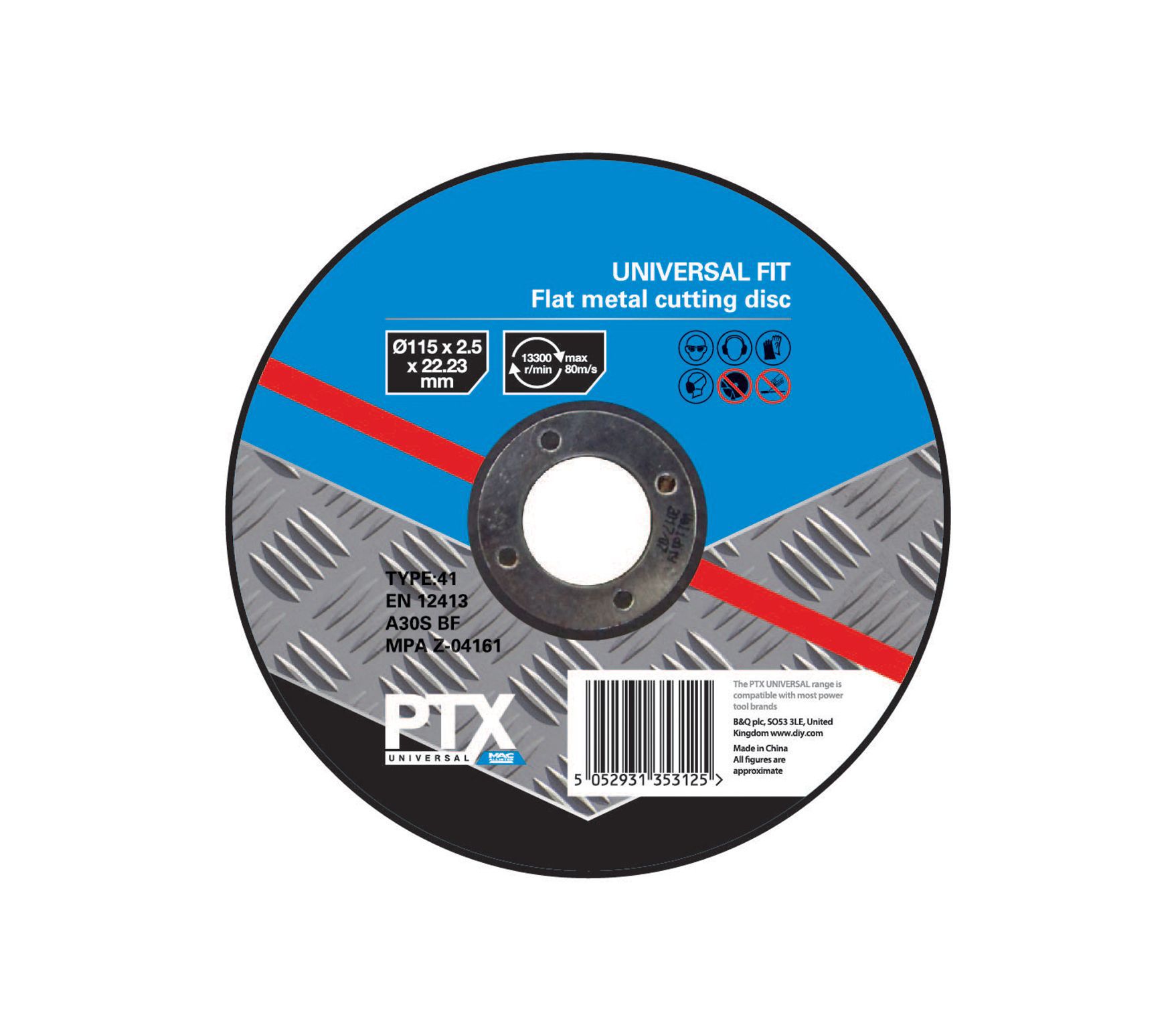 Ptx (Dia)115mm Flat Metal Cutting Disc Price Comparisons | Compare The Build