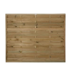 Forest Garden Pressure Treated Horizontal Hit & Miss Fence Panel - 1800 x 1500mm - 6 x 5ft - Pack of 4 Price Comparisons | Compare The Build