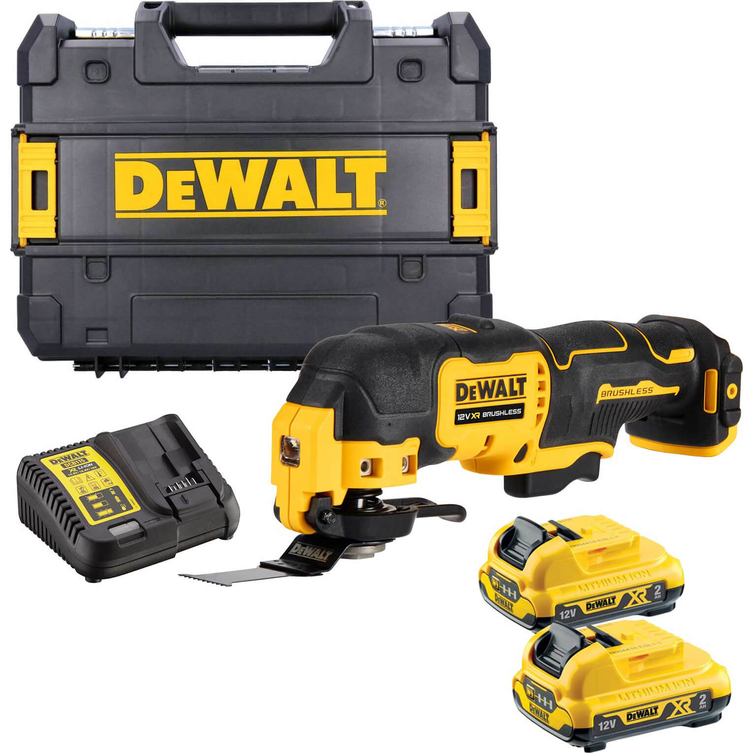 DeWalt DCS353 12v XR Cordless Brushless Oscillating Multitool 2 x 2ah Li-ion Charger Case Price Comparisons | Compare The Build