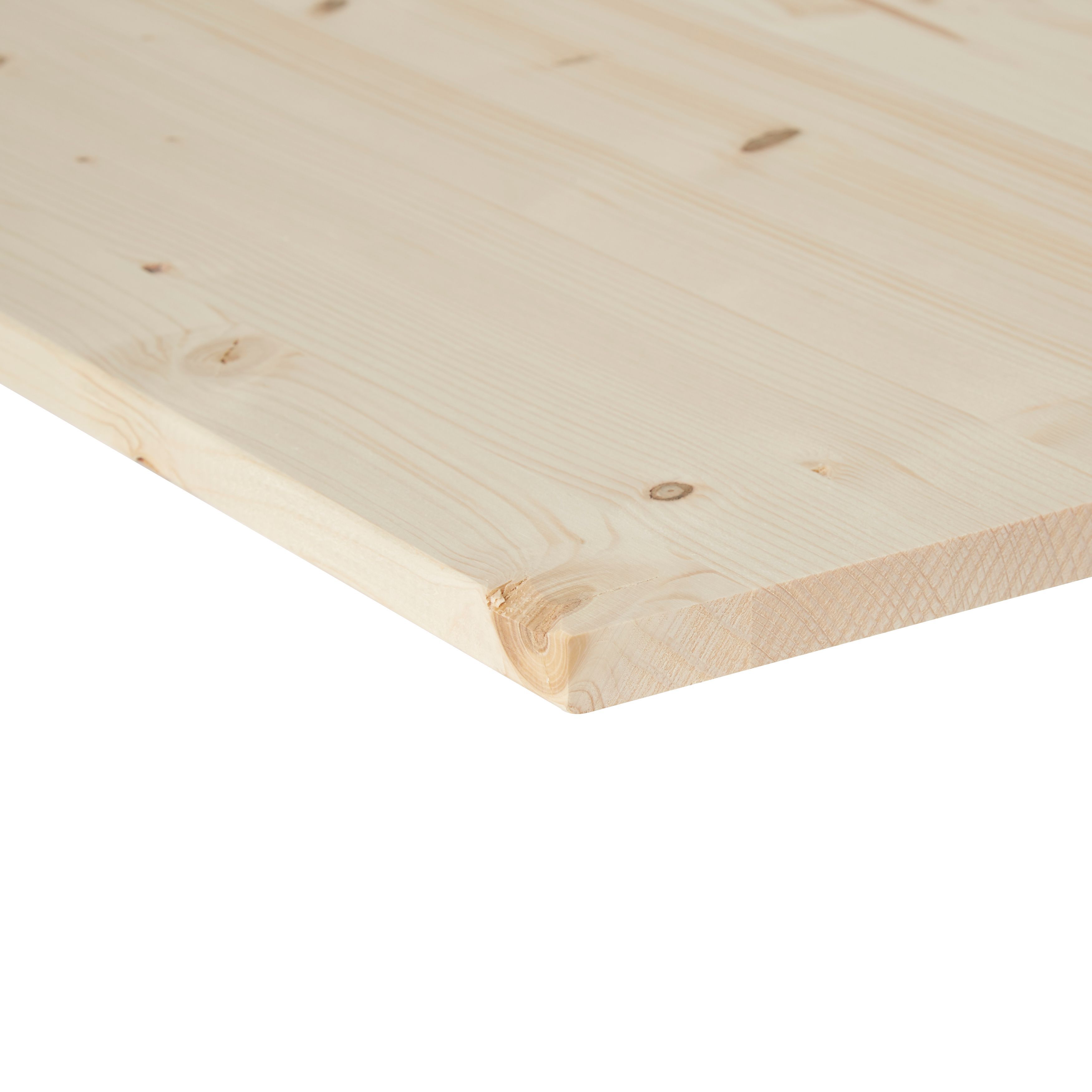 Square edge Knotty pine Furniture board, (L)2.4m (W)400mm (T)18mm Price Comparisons | Compare The Build