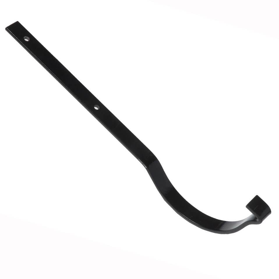 Cast Iron Beaded Half Round Gutter Top Rafter Bracket - 115mm Galvanised Black Painted Price Comparisons | Compare The Build