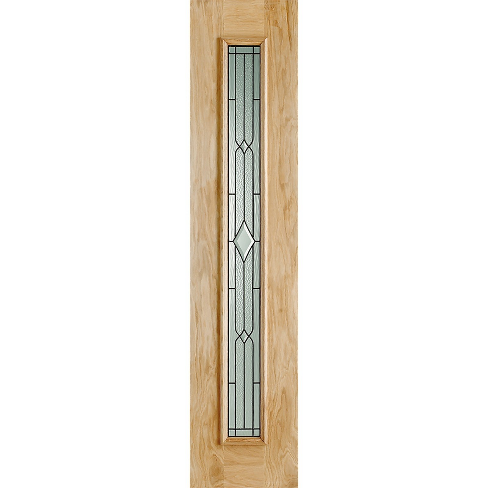 Leaded External Glazed Unfinished Oak 1 Lite Sidelight 457 x 2057mm Price Comparisons | Compare The Build