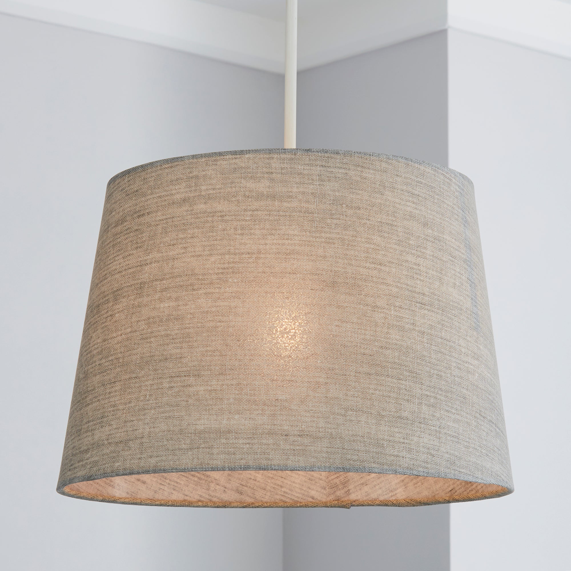 Sara Tapered Lamp Shade 30cm Grey Grey | Compare The Build