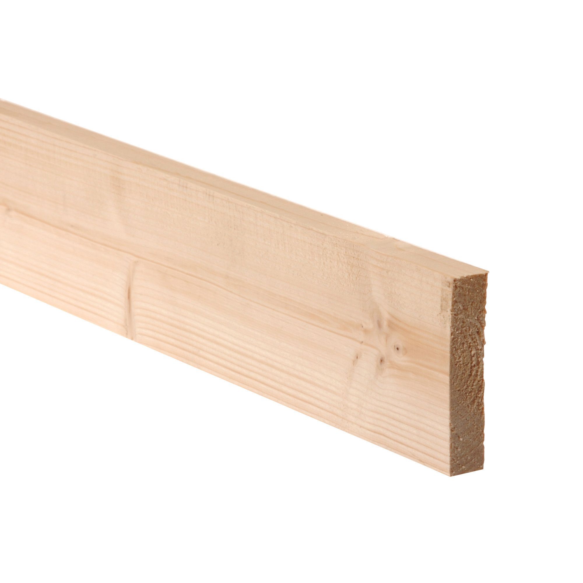 Smooth Planed Square edge Spruce Timber (L)1.8m (W)70mm (T)18mm, Pack of 12 Price Comparisons | Compare The Build