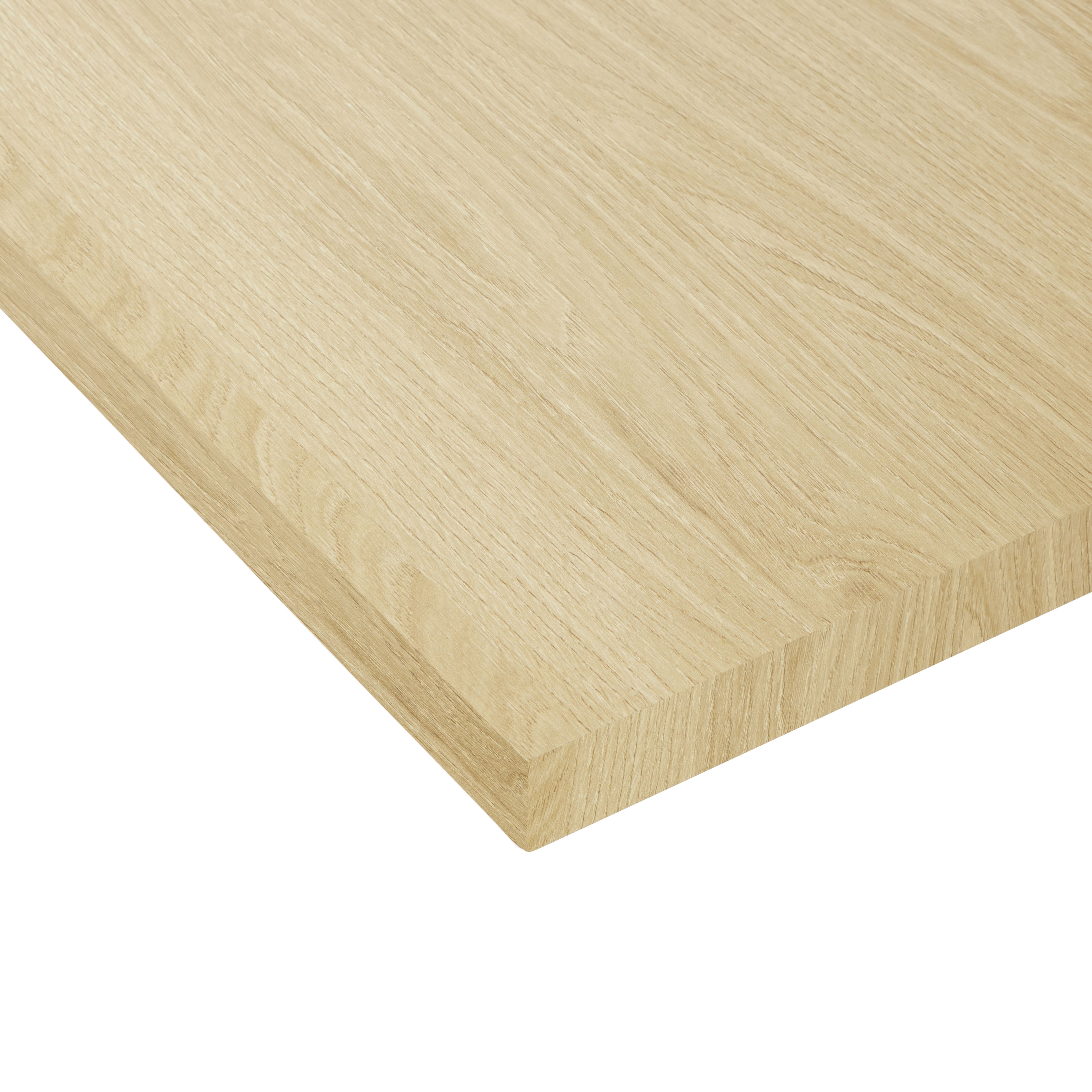 Oak effect Fully edged Furniture panel, (L)1.2m (W)400mm (T)18mm Price Comparisons | Compare The Build