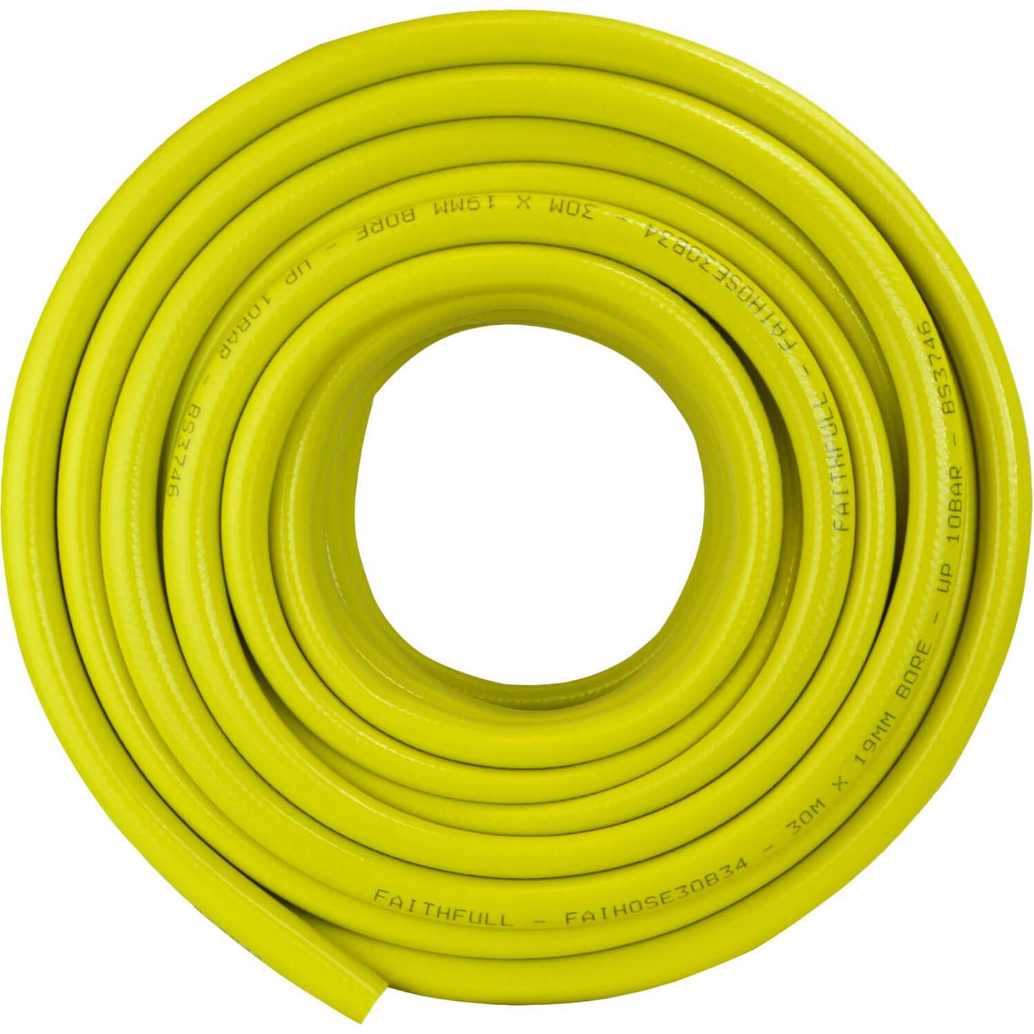 Faithfull Heavy Duty Reinforced Builders Hose 3/4" / 19mm 30m Yellow Price Comparisons | Compare The Build