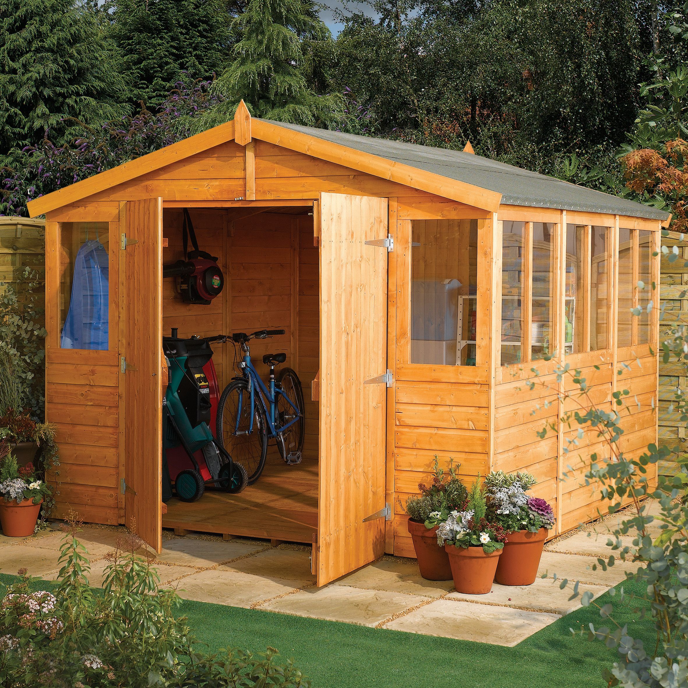 Rowlinson Sheds 9X18 Apex Tongue & Groove Wooden Workshop Price Comparisons | Compare The Build