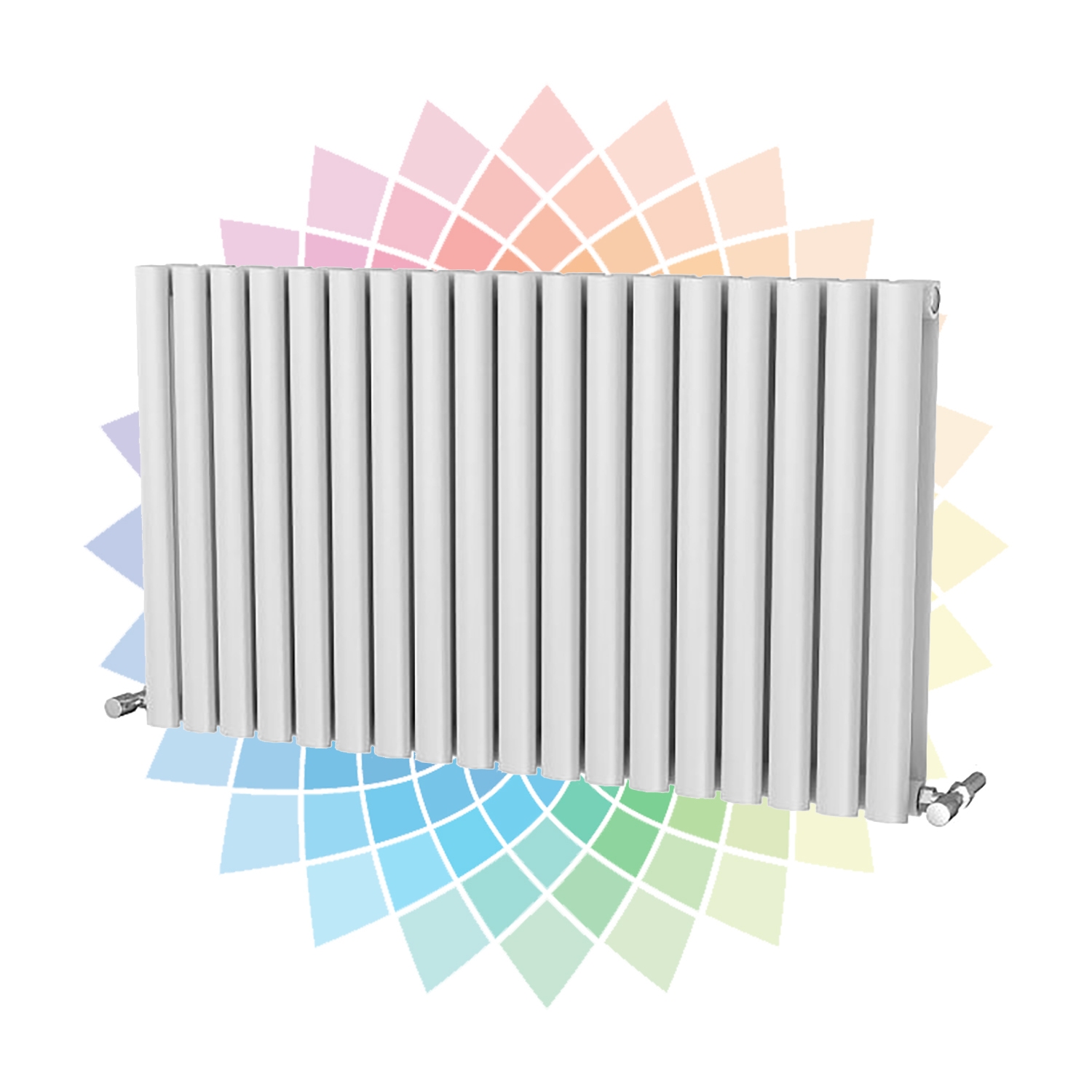 DQ Cove Horizontal Designer Radiator, Custom Colour, 550mm x 1180mm - Double Panel Price Comparisons | Compare The Build