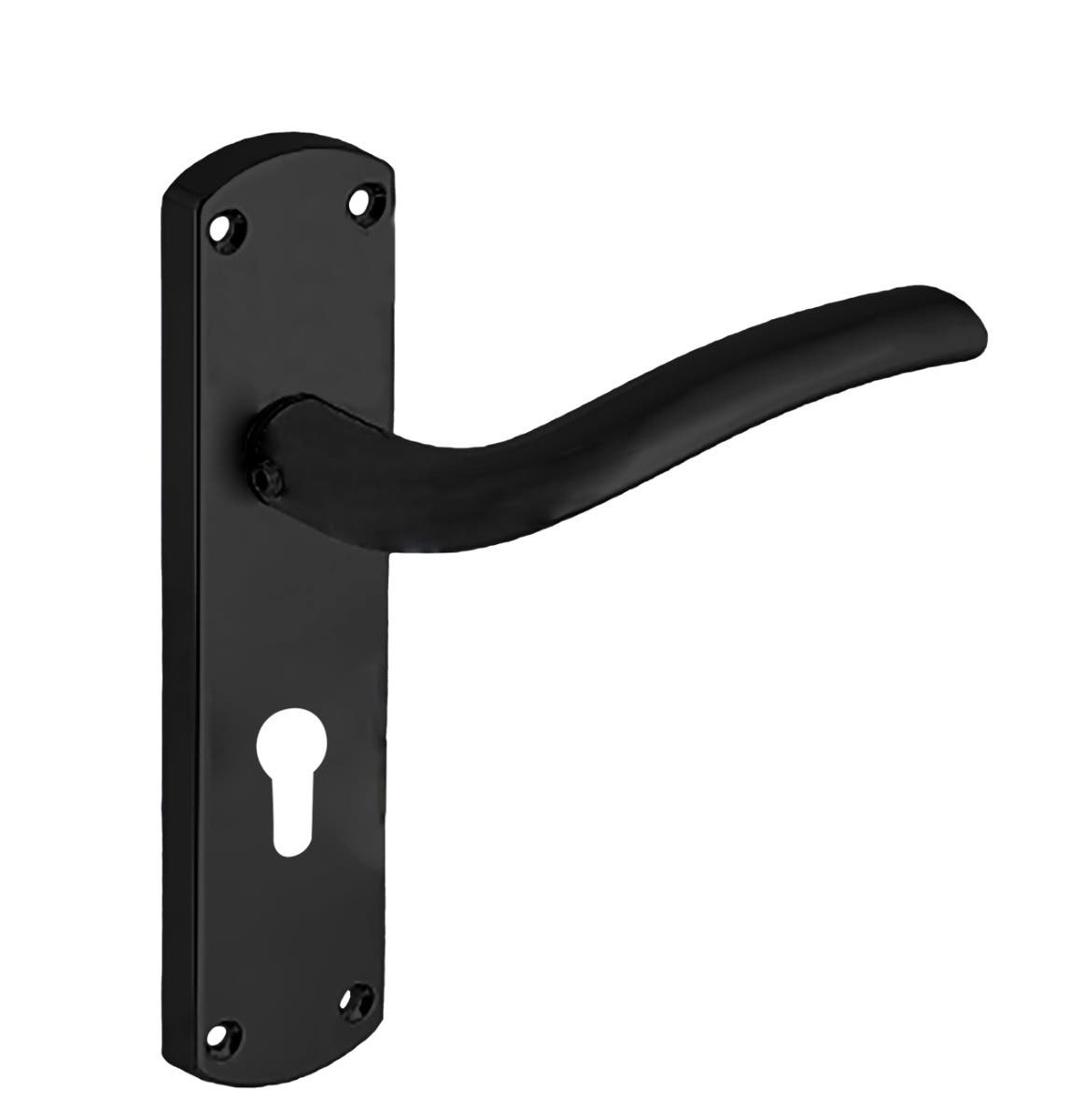 Goodrich Lever Euro Lock Door Handle Matt Black | Compare The Build