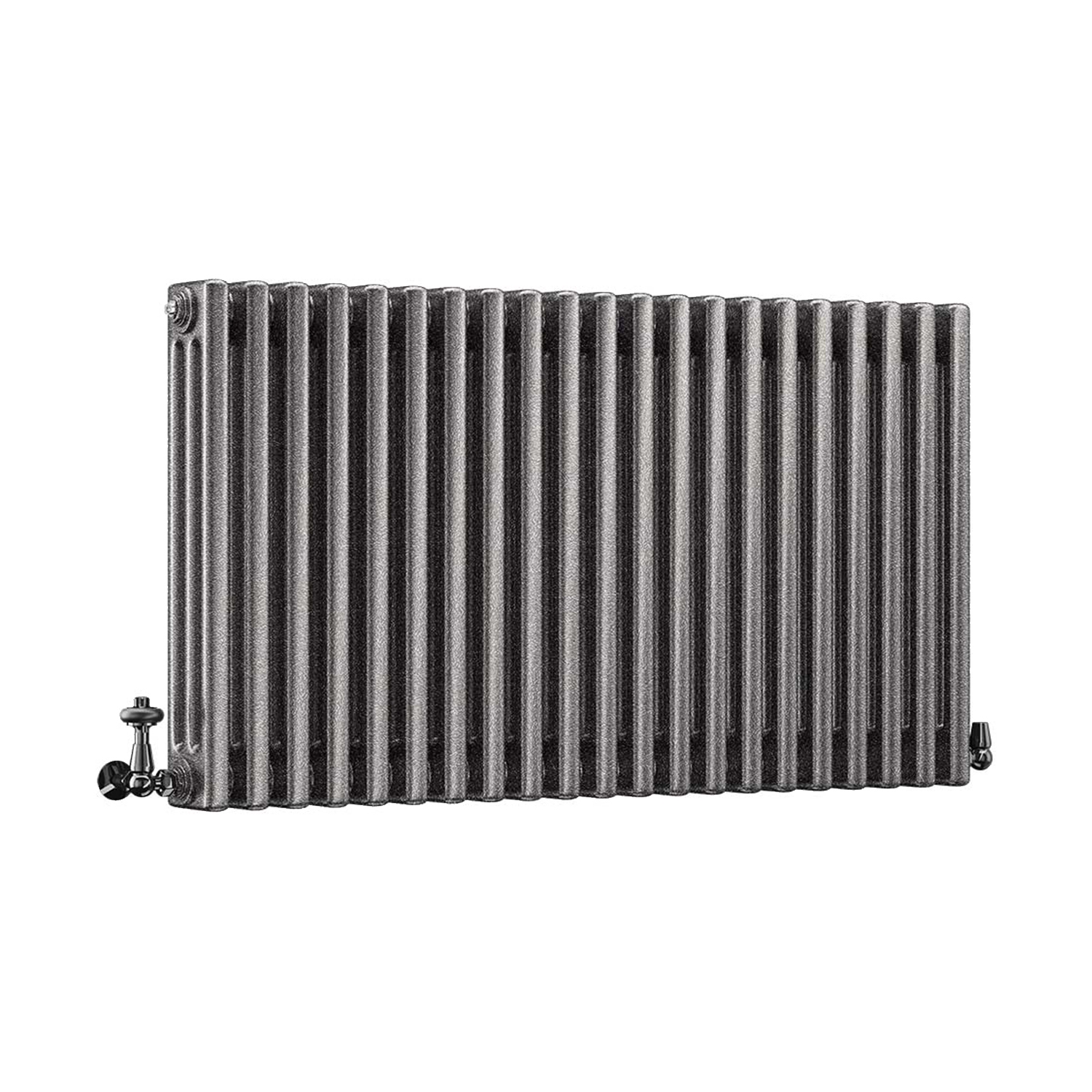 DQ Modus 3 Column Horizontal Radiator, Historic Silver, 600mm x 1634mm Price Comparisons | Compare The Build