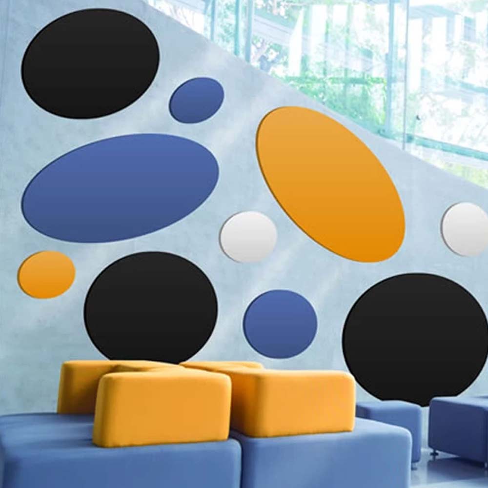 QUIETSORBA® Ecopaint vertical wall panels 1200mm Diameter Circle Carton of 4 Price Comparisons | Compare The Build