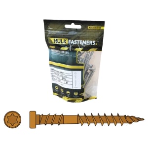 Hulk Composite Decking Screws Apex Himalayan Cedar - Pack of 30 with Bit | Compare The Build