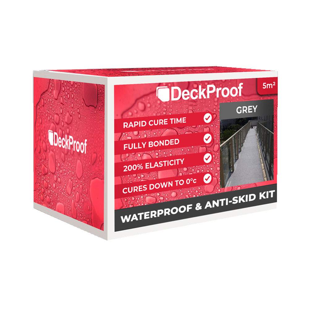 DeckProof Waterproof &amp; Anti-skid kit (GREY) - 5m2     Deck Proof DECK0030 Price Comparisons | Compare The Build