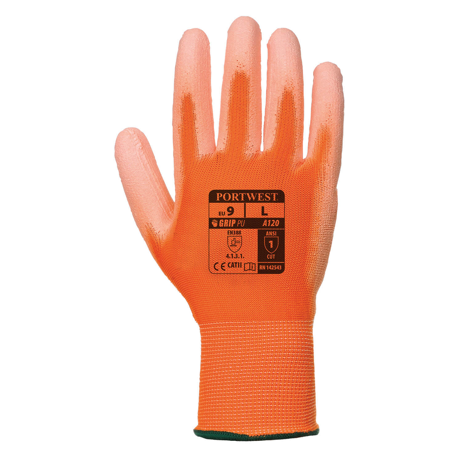 Portwest PU Palm General Handling Grip Gloves Orange L Price Comparisons | Compare The Build