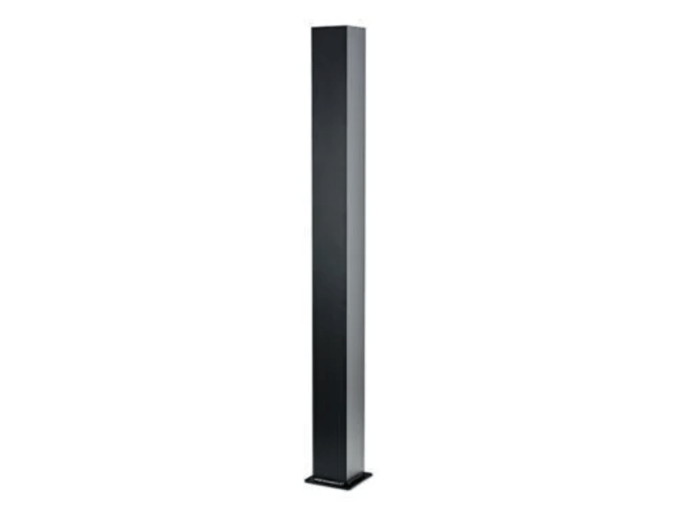 Balustrade Handrail Post Powder Coated Aluminium 1200mm (With Cap) Black | Compare The Build