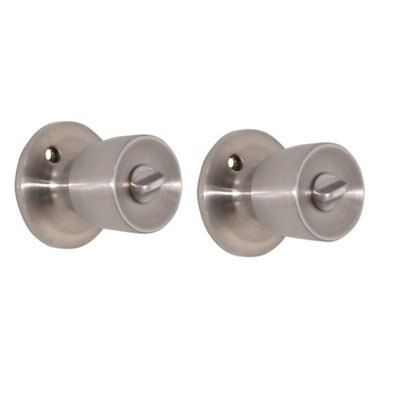 Nickel Effect Stainless Steel Round Internal Door Knob, Set Price Comparisons | Compare The Build