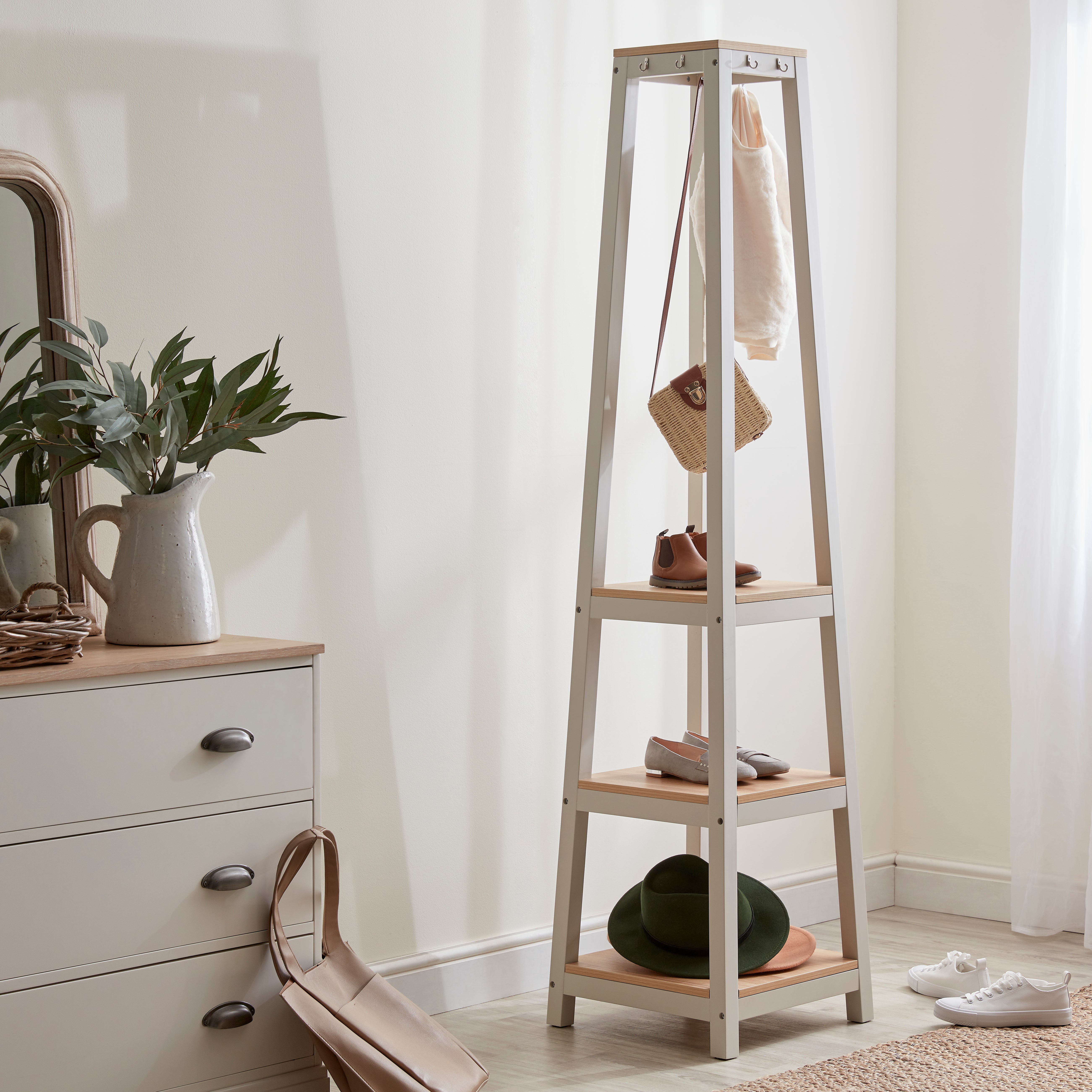 Compton Corner Coat Stand Cream Price Comparisons | Compare The Build