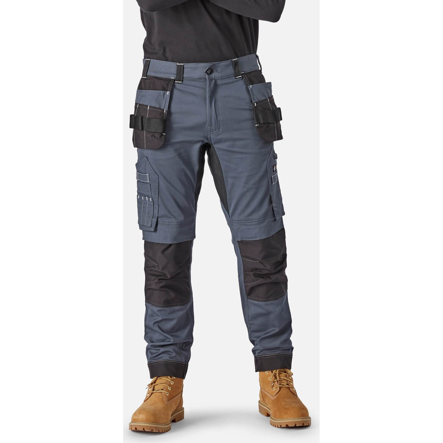 Dickies Holster Universal Flex Trousers Grey / Black 38" 30" Price Comparisons | Compare The Build