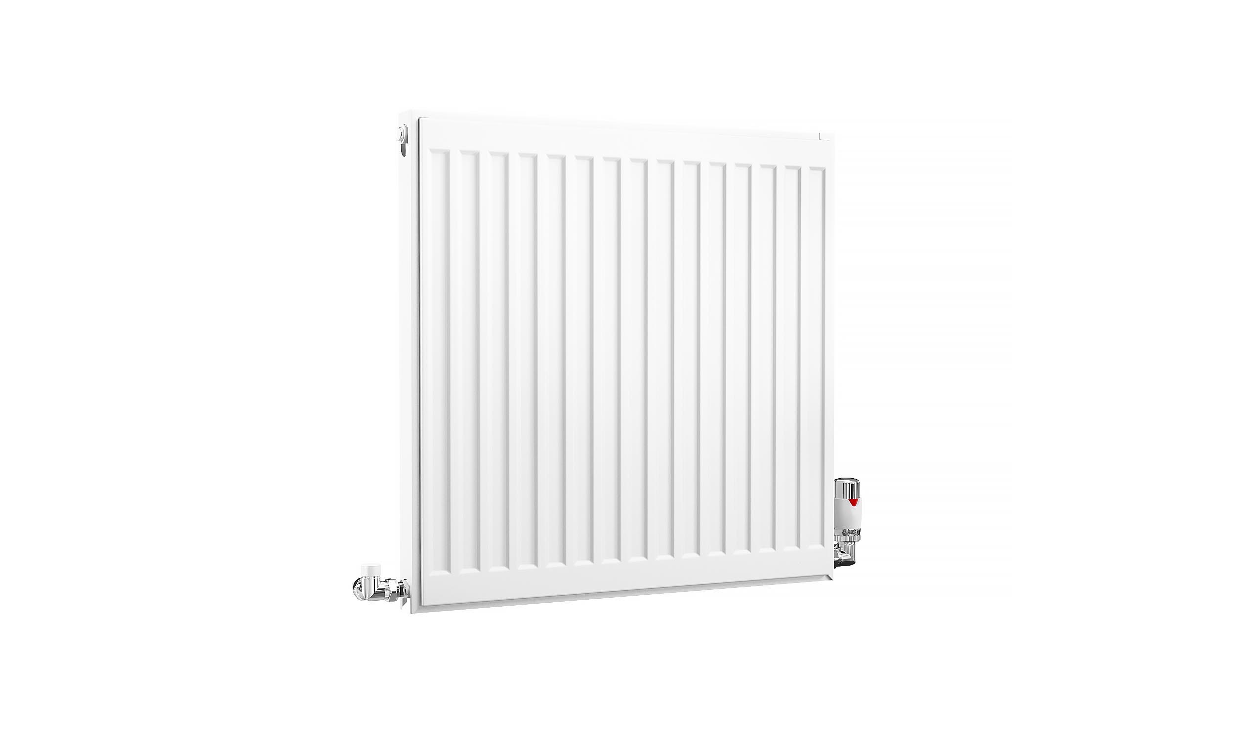 Kartell K-Rad Compact Horizontal Radiator, White, 600mm x 600mm - Single Panel, Single Convector Price Comparisons | Compare The Build