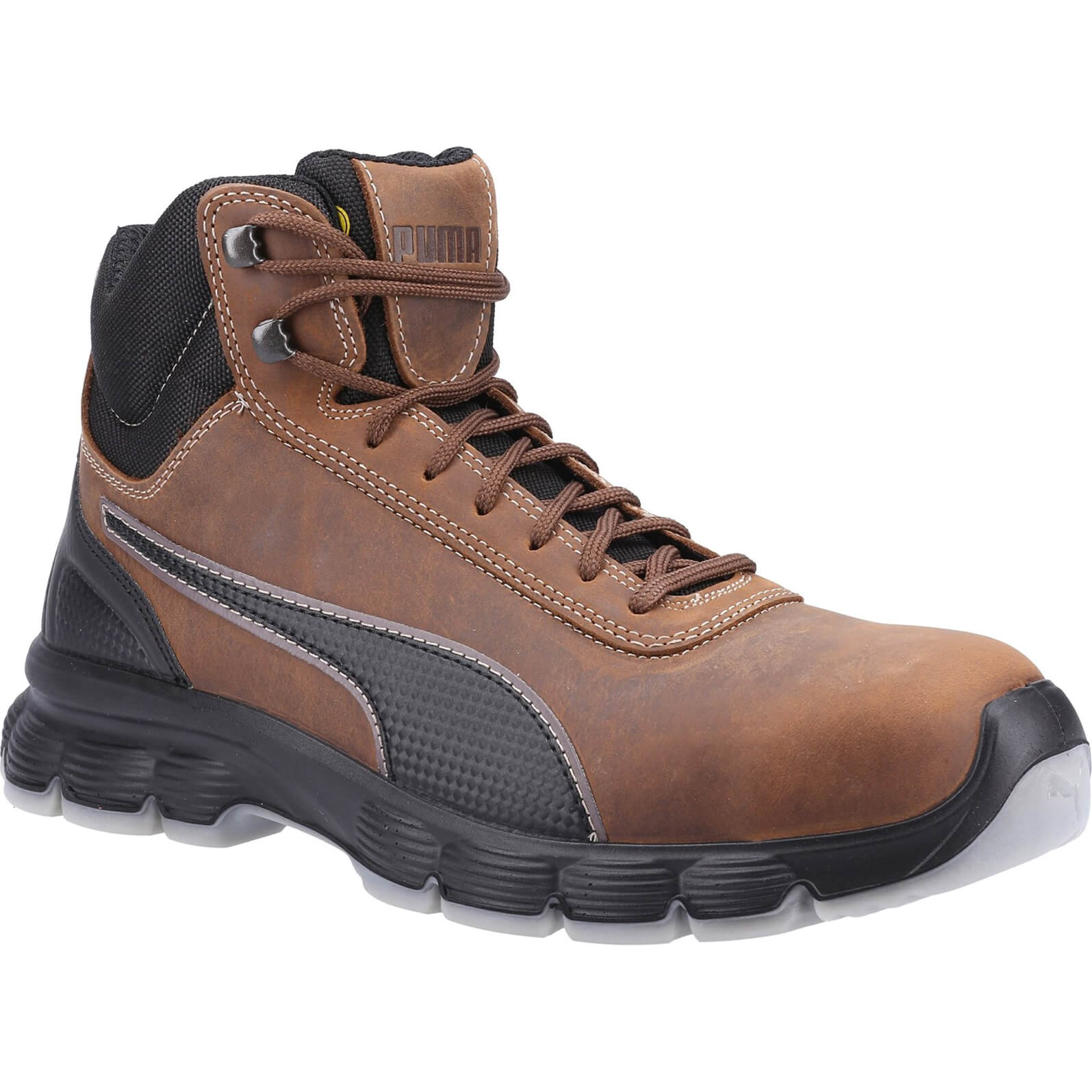 Puma Mens Safety Condor Mid Safety Boots Brown Size 9 | Compare The Build