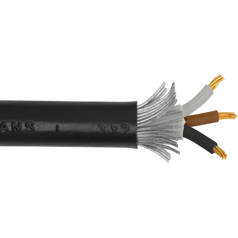 Pitacs SWA Armoured Cable 2.5mm2 3 Core Coil (25m) in Black Price Comparisons | Compare The Build