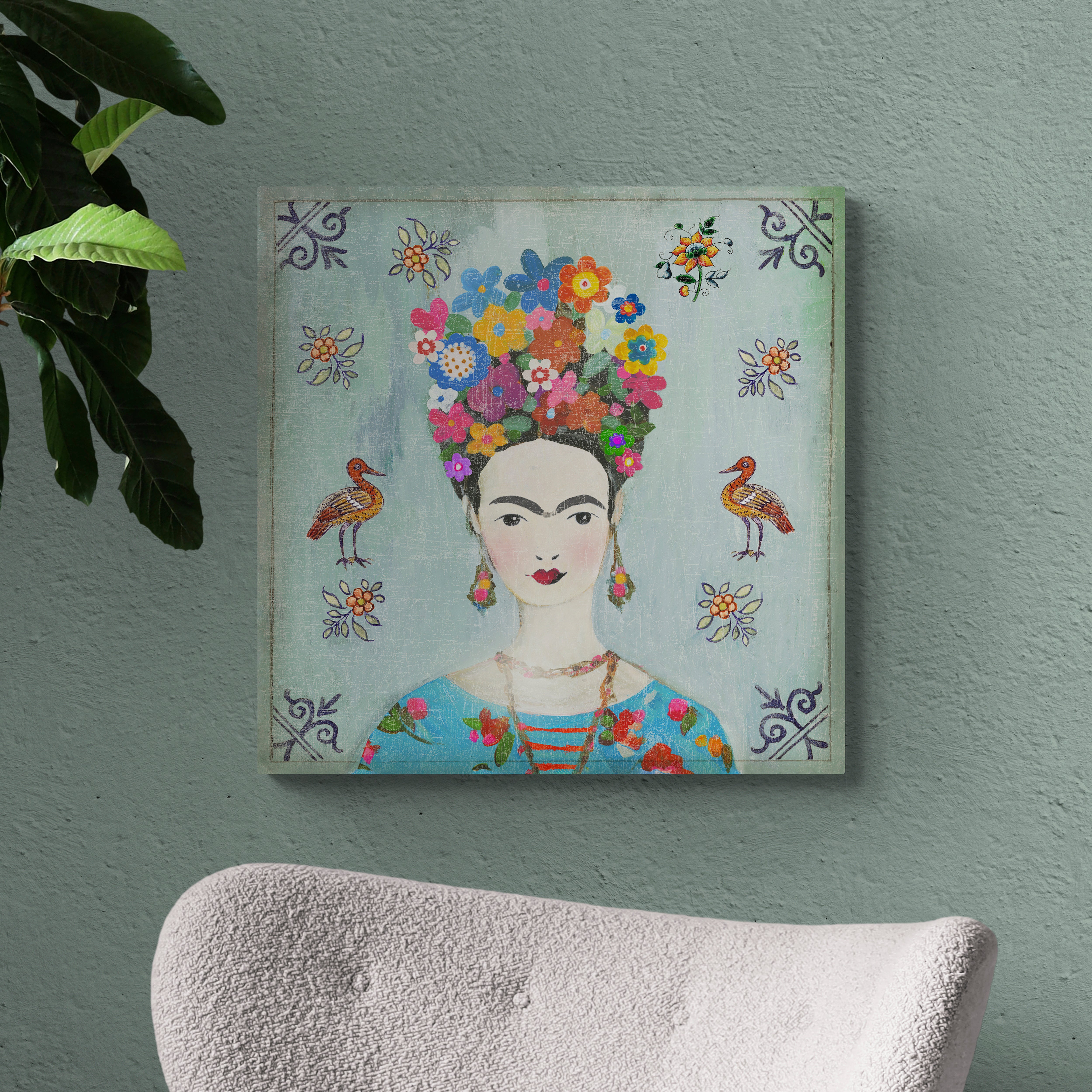 Frida by Aimee Wilson Canvas MultiColoured Price Comparisons | Compare The Build