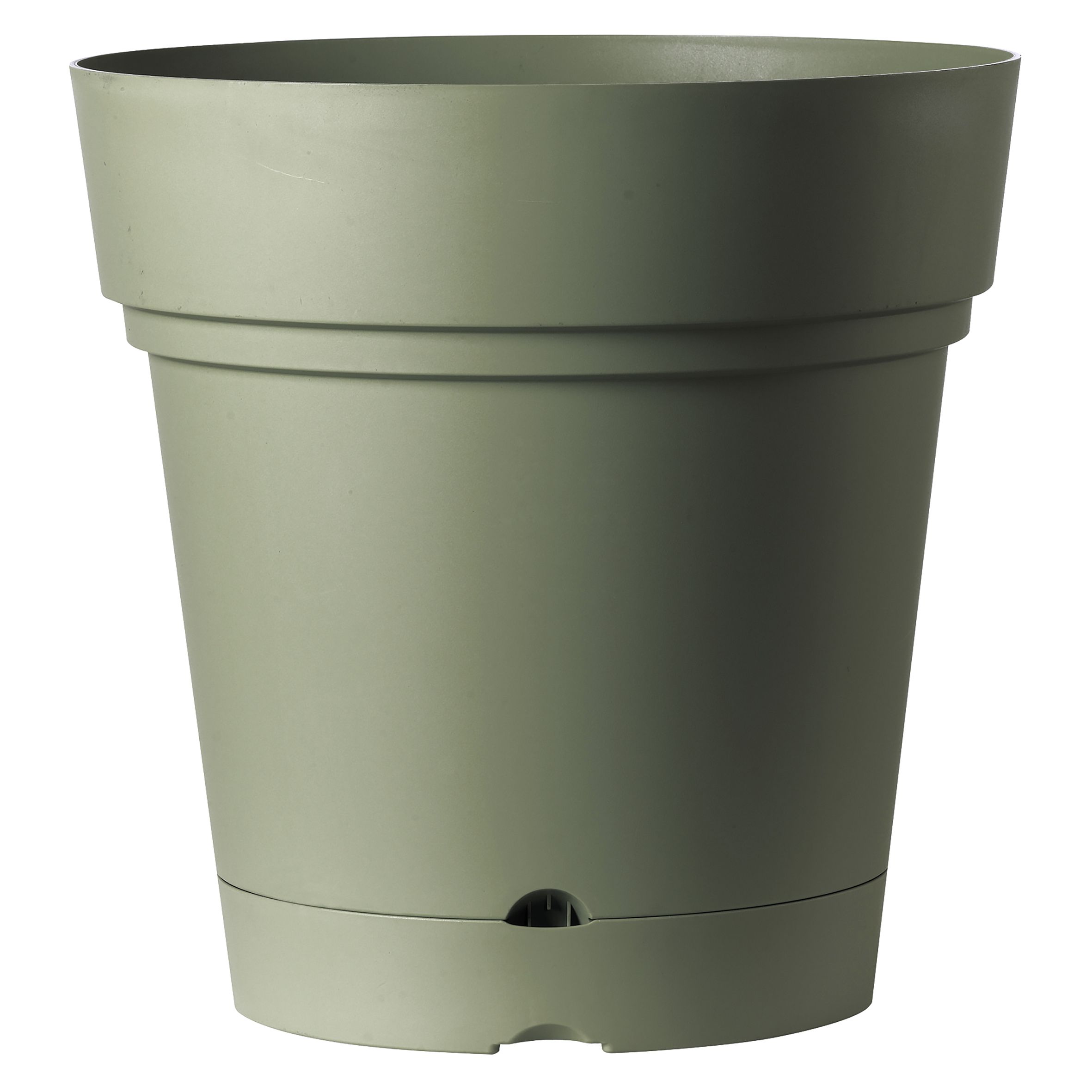 Verve Nurgul Deep Lichen Green Polypropylene (Pp) Round Plant Pot (Dia)58Cm | Compare The Build