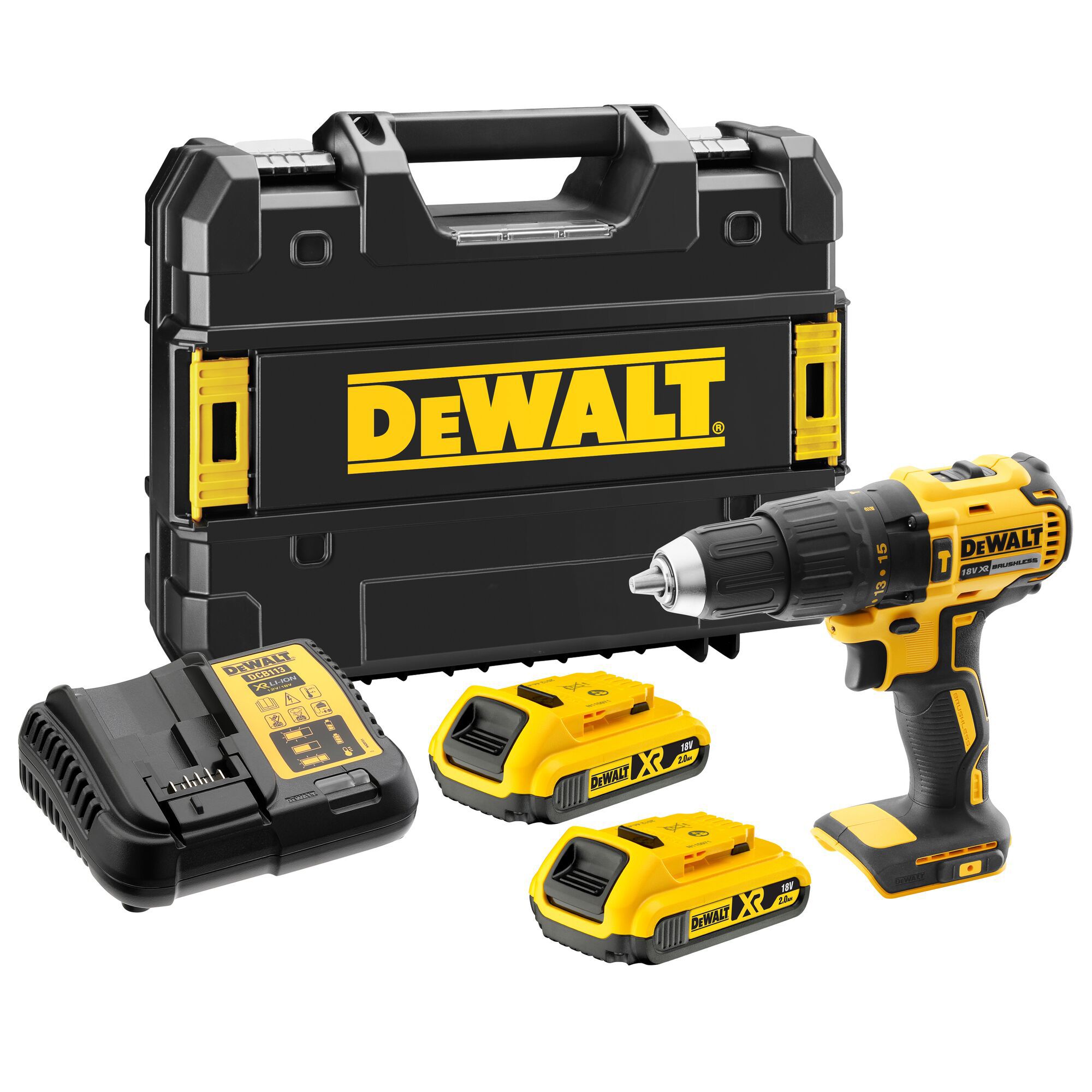 Dewalt 18V 2 X 2.0Ah Li-Ion Brushless Cordless Combi Drill Dcd778D2T Price Comparisons | Compare The Build