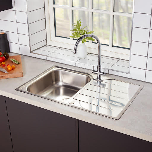 Rangemaster Michigan Stainless Steel Inset Kitchen Sink 1 Bowl With Waste | Compare The Build