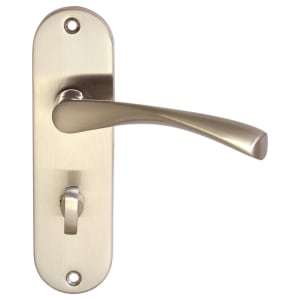 Eden Satin Nickel Bathroom Door Handle - 1 Pair Price Comparisons | Compare The Build