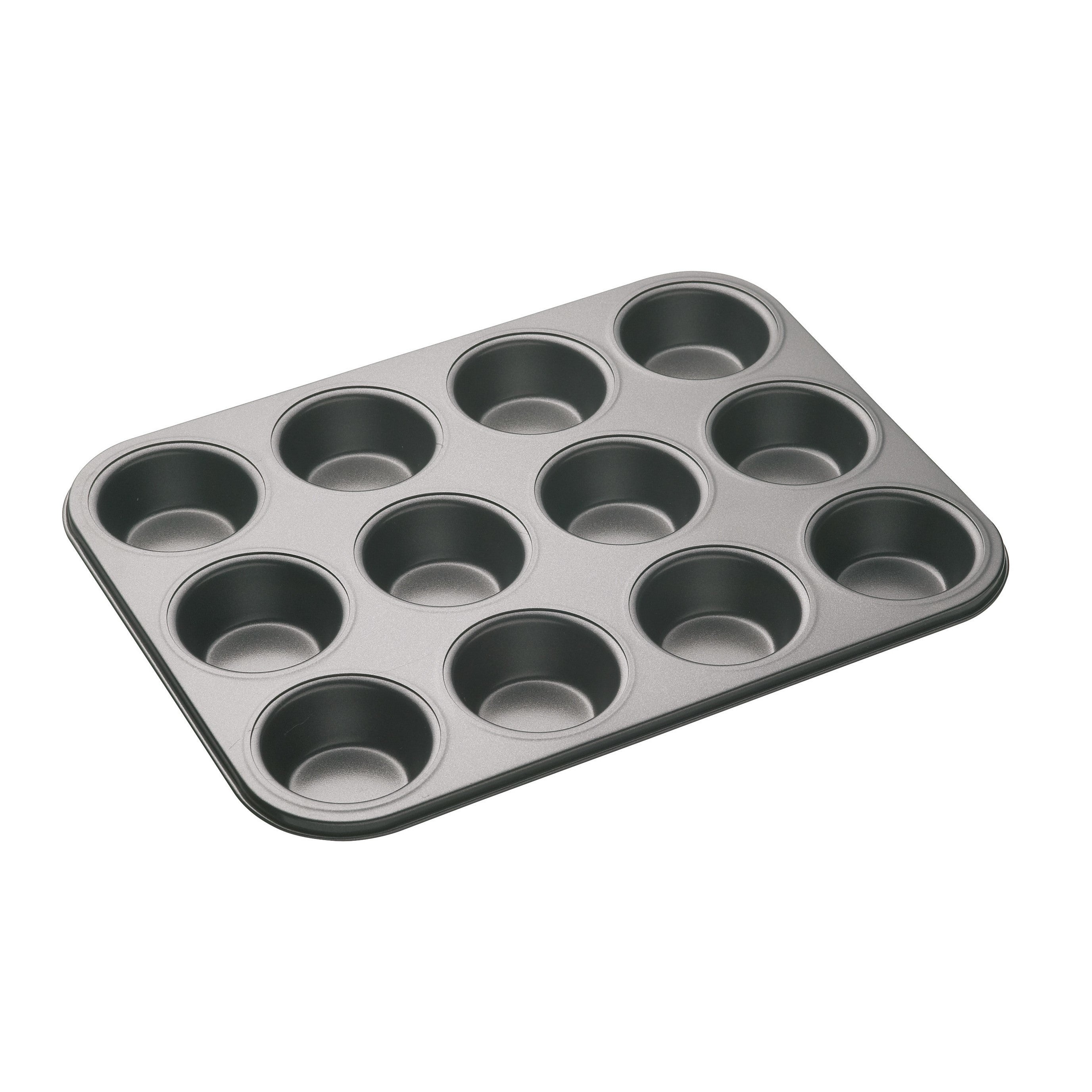 MasterClass Non Stick 12 Cup Deep Baking Pan 35cm x 27cm Grey | Compare The Build