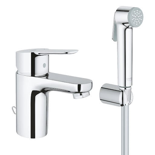 Grohe Start Edge Basin Mixer Tap with Hand Shower & Chain 23773000 Price Comparisons | Compare The Build