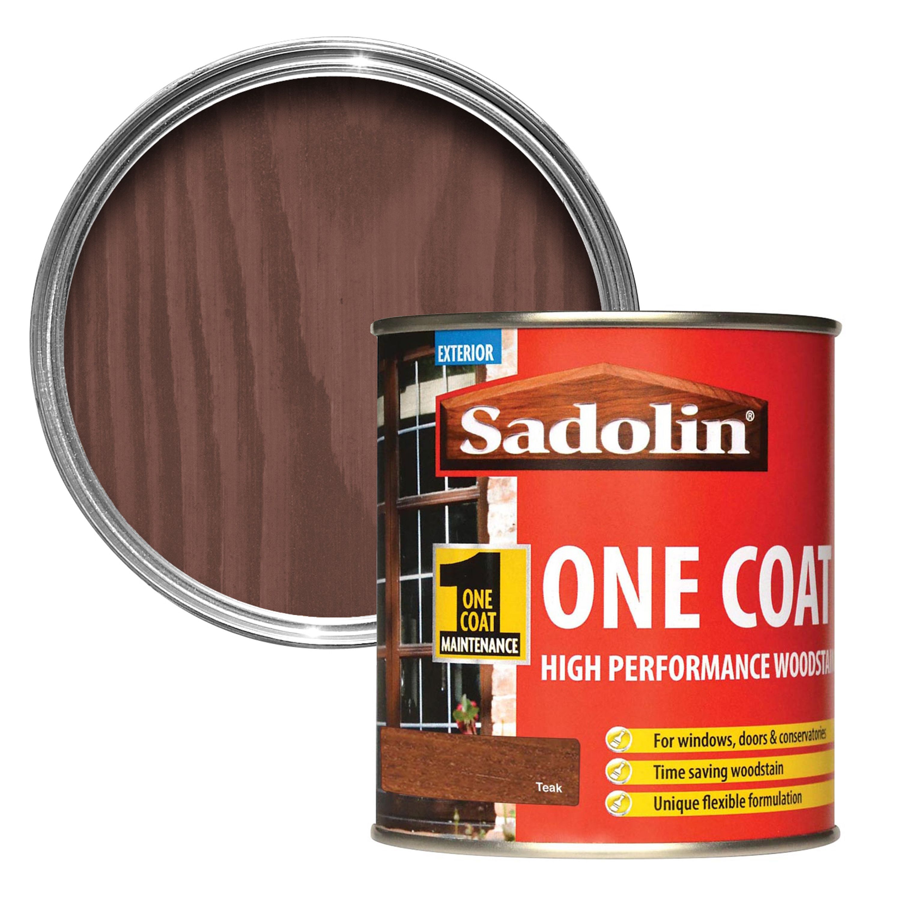 Sadolin Teak Semi-Gloss Conservatories, Doors & Windows Wood Stain, 500Ml | Compare The Build