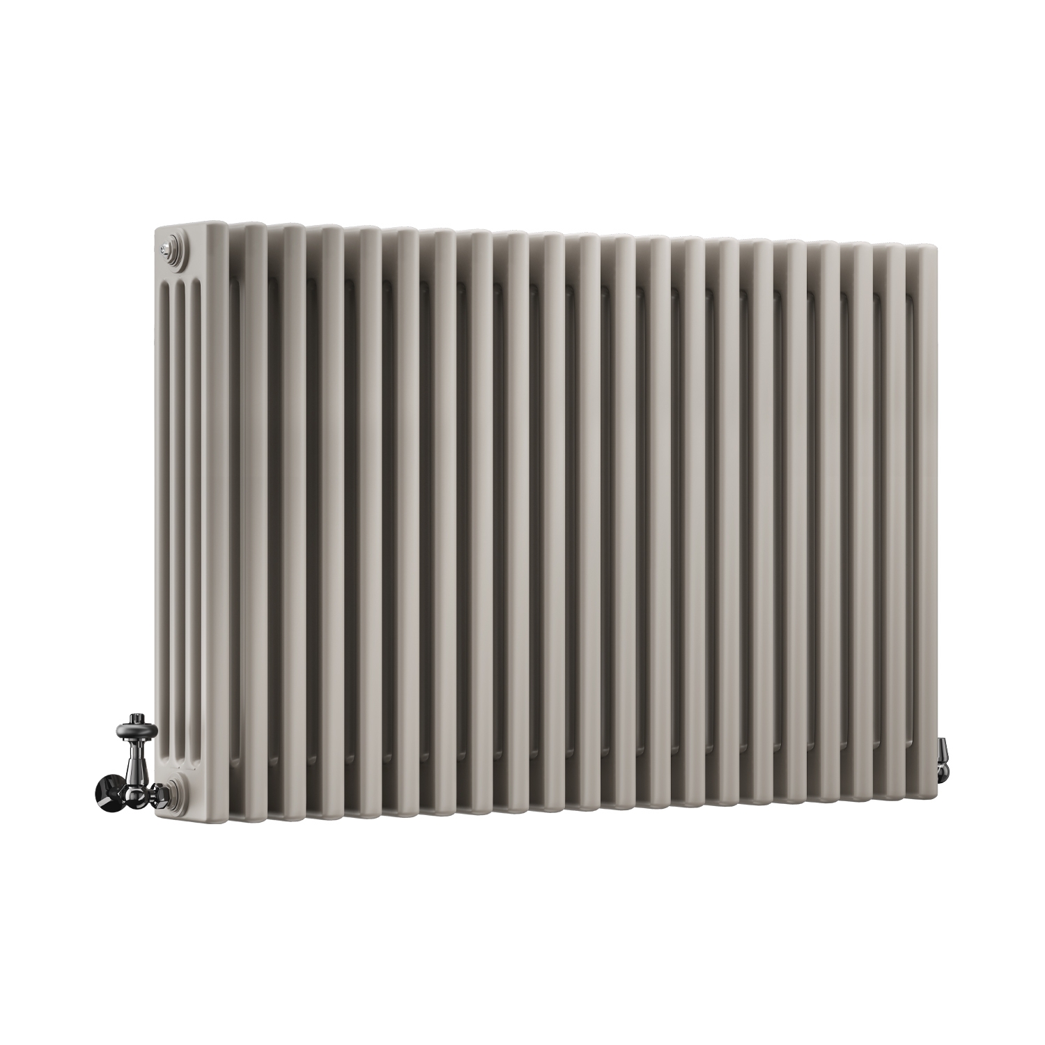 DQ Modus 4 Column Horizontal Radiator, Stone Grey, 750mm x 806mm Price Comparisons | Compare The Build