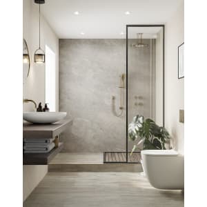 Multipanel Pure Unlipped Valmasino Marble Shower Panel - 2400 x 1200 x 11mm | Compare The Build