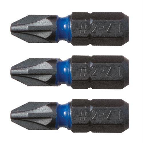 C.K Blue Steel Impact Screwdriver Bit 25mm PZ3 Card of 3 Price Comparisons | Compare The Build
