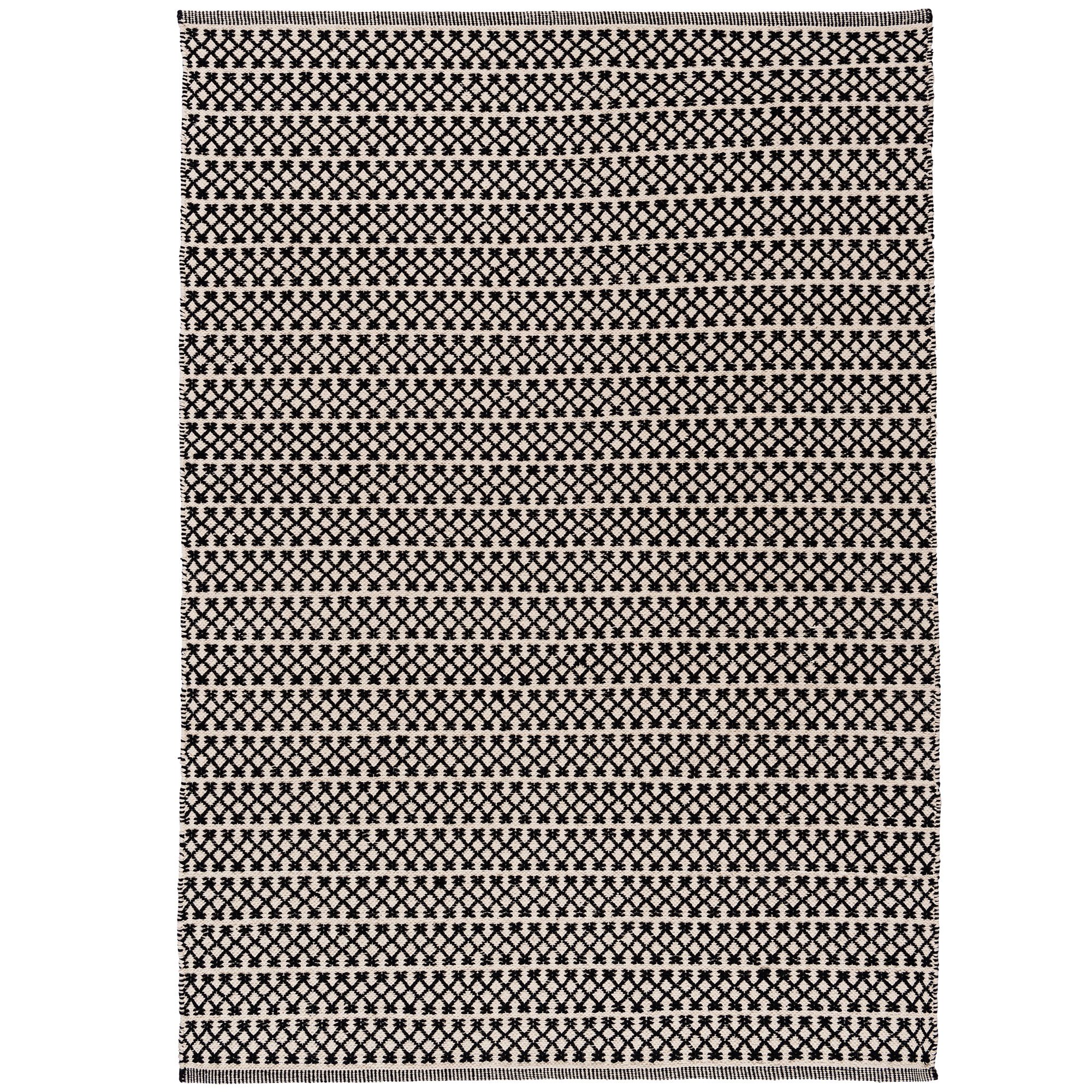 Colours Astrid Geometric Black & White Rug 170Cmx120Cm | Compare The Build