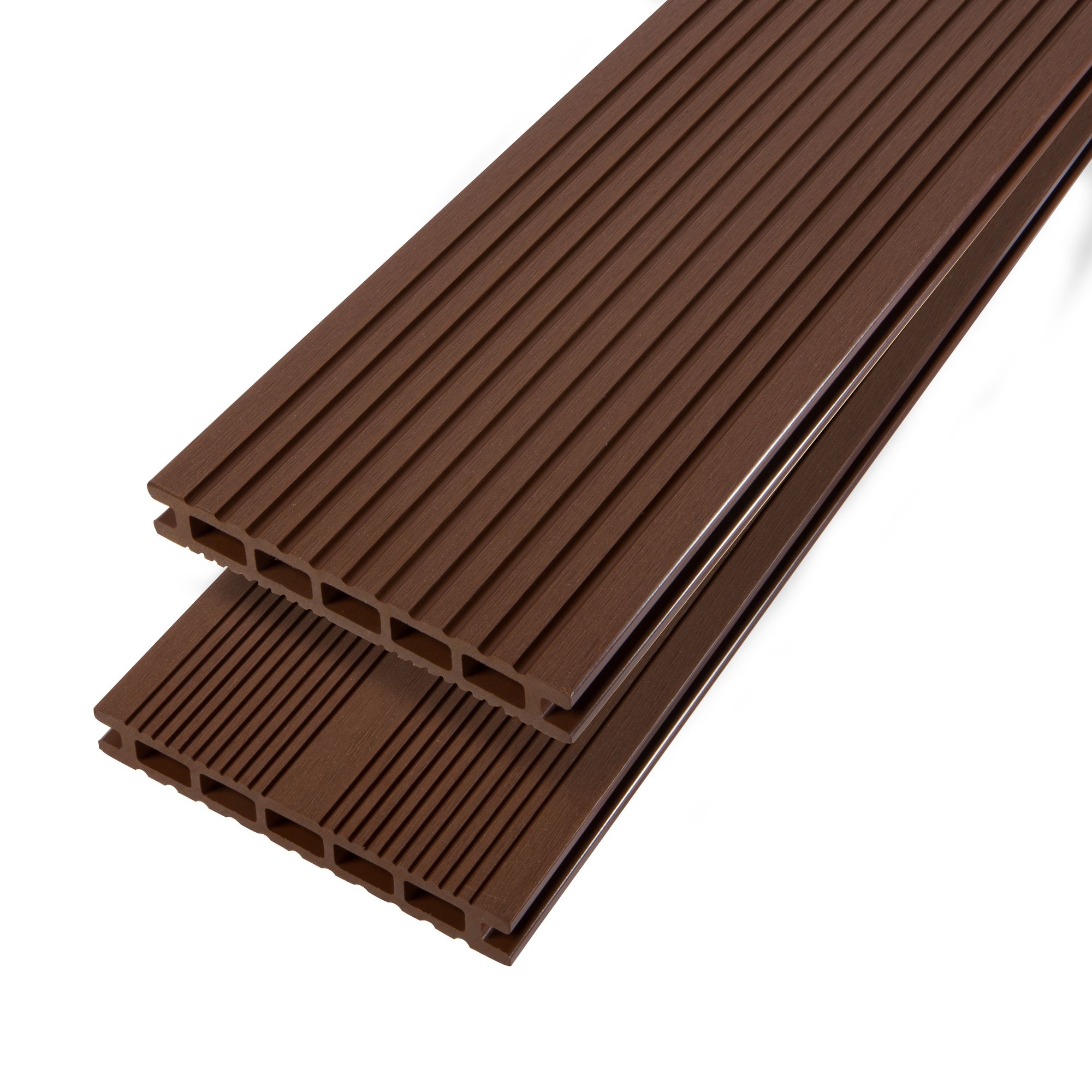 GoodHome Neva Chocolate Composite Deck Board (L)2.2M (W)145mm (T)21mm, Pack Of 6 Price Comparisons | Compare The Build