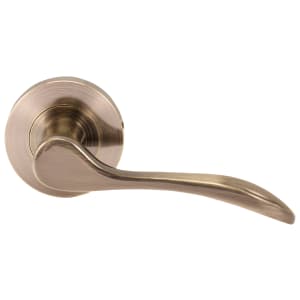 Paris Antique Brass Round Rose Door Handle - 1 Pair | Compare The Build