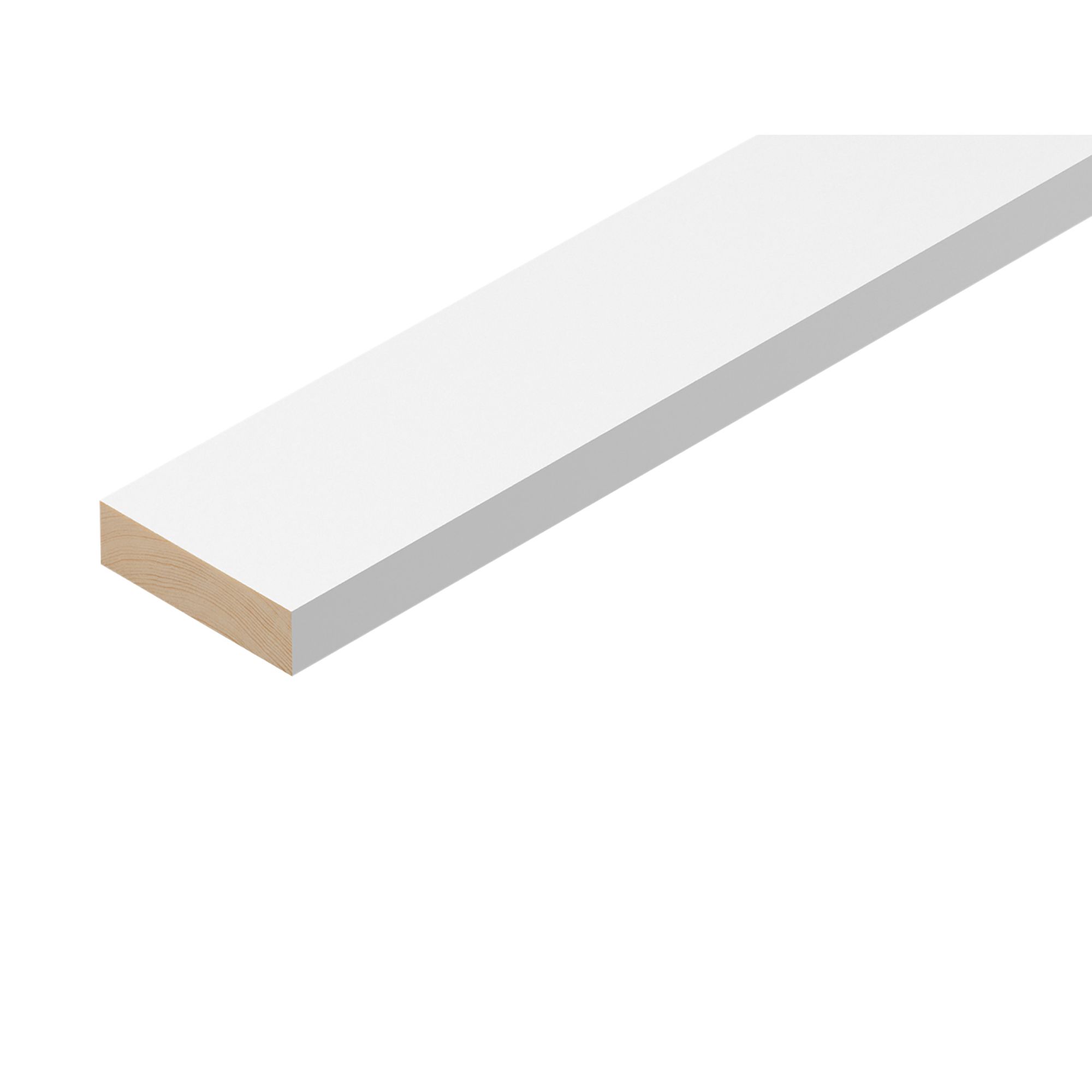 Smooth Primed Square edge Stripwood (L)2.4m (W)70mm (T)18mm | Compare The Build